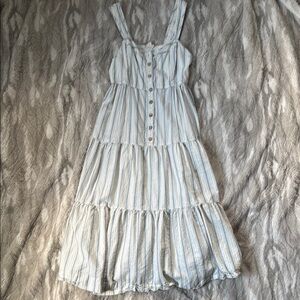 Striped Button-Down Dress